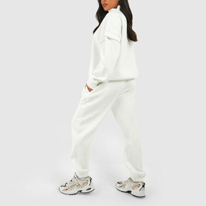 Femmes meilleur Design quart Zip survêtement nouveau Look manches longues col montant survêtement pour hiver mode tenue - Product Image 2