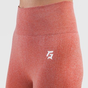 Pantalones Cortos Deportivos Sin Costuras con Degradado Naranja, Talla XL, Elásticos en 4 Direcciones, con Efecto Push-Up, Hechos de Spandex/Nylon, Suministro ODM - Product Image 6