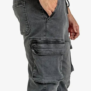 Pantalones Vaqueros de Mezclilla con Bolsillos Tipo Cargo para Hombre, Moda Urbana, Mejores Ofertas, Nueva Llegada, Servicio OEM, Alta Calidad, Venta al Por Mayor - Product Image 4