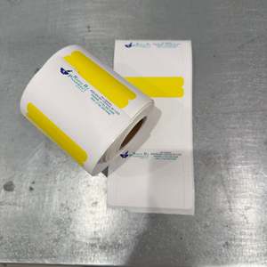 Rouleaux d'étiquettes personnalisées pour pharmacie - Design Marah 3x8,25" & 3,75x8,25" 200 rouleaux par paquet - Product Image 2