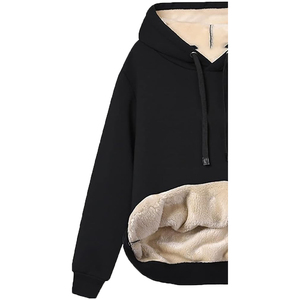 Vestido Sudadera de Invierno Personalizado para Mujer, 100% Algodón, Felpa, Ecológico, Transpirable, Resistente al Viento, con Bordado en Relieve en la Parte Delantera - Product Image 6