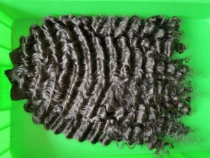 Mechones de cabello humano rizado birmano, mechones de pelo Natural de trama Natural, virgen - Product Image 2