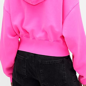 Sweat-shirt pour femme de haute qualité avec manches longues et logo personnalisé, coupe ample et poches latérales, tendance - Product Image 6