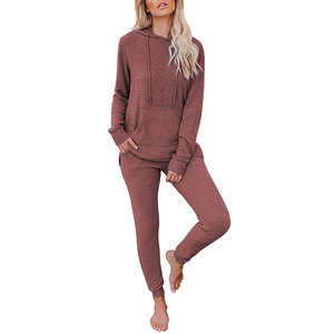 Conjunto Deportivo Personalizado Más Vendido, Traje Deportivo de Dos Piezas para Mujer, Conjunto Deportivo de Algodón 100%, Servicio OEM - Product Image 6