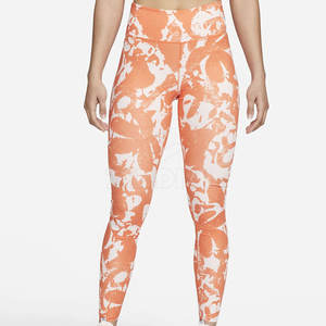 Leggings de yoga à motif solide pour femmes fabriquées au Pakistan taille élastique et pantalon respirant en Spandex/Nylon - Product Image 1