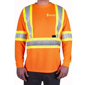 Nueva Camisa de Trabajo Personalizada de Alta Visibilidad, Camisa de Seguridad Reflectante para Trabajo - Product Image 3