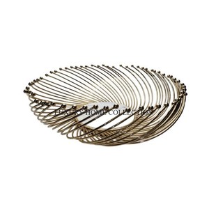Trendy New Iron Fruits and <b>Bread</b> <b>Basket</b> with High-quality Iron and a Vintage Design Perfect Golden Finished for Rustic Homes - Product Image 1