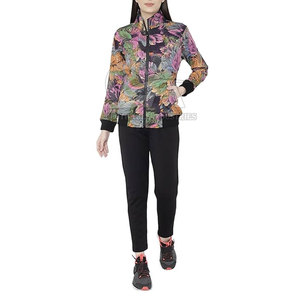 Latest Design <b>Women</b> Printed Tracksuit Zipper <b>Women</b> Printed Tracksuit 100%Cotton <b>Women</b> Printed Tracksuit - Product Image 1