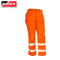 Pantalon de travail en coton bandes réfléchissantes haute visibilité respirant vêtements de travail pantalons cargo pour la construction en plein air