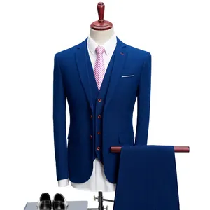 Design unico abito <span class=keywords><strong>uomo</strong></span> giacca ufficiale chiaro cielo blu Navy alta qualità sei bottoni 2 pezzi doppiopetto abito classico da <span class=keywords><strong>uomo</strong></span> - Product Image 5