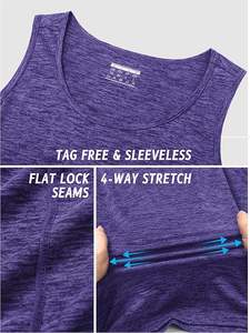 Débardeurs grande taille pour hommes chemise d'entraînement sans manches à séchage rapide t-shirts de performance de gymnastique athlétique pour la musculation - Product Image 5