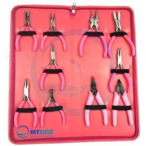 Hot Selling 10 Pack Stainless Steel Jewelry Pliers Set Professional Jewelry <b>Making</b> Tools Mini Precision Pliers <b>Beading</b> for - Product Image 3