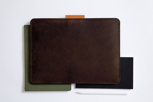 High Quality Genuine Leather Modern Durable Portable <b>Laptop</b> Sleeve LS-0102 - Product Image 4