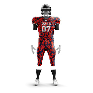 New Youth Custom Sublimated Youth Adult Teams Breathable Short Sleeves American <b>Football</b> Uniforms Set High Quality Tariff Free - Product Image 1