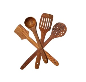 Ensemble de spatules et cuillères en bois d'acacia exquis pour la cuisine, ustensiles de cuisine en bois, ensemble de spatules et cuillères pour salade - Product Image 6