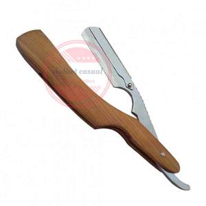 Rasoirs de coiffeur Manche en bois Lame en acier inoxydable Rasoirs de coiffeur - Product Image 6