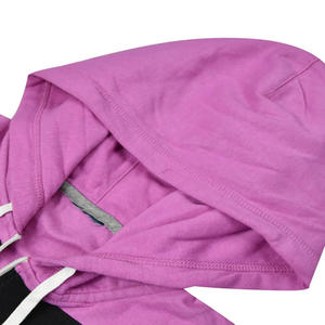 Deux couleurs bloc hiver décontracté blanc de haute qualité pas cher prix de gros meilleure vente pas cher prix basics hommes sweats à capuche fermeture éclair - Product Image 2