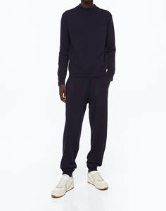 Pantalons de jogging décontractés pour hommes personnalisables, brodés, en coton stretch vintage, taille plus, coupe à la cheville, style streetwear - Product Image 1