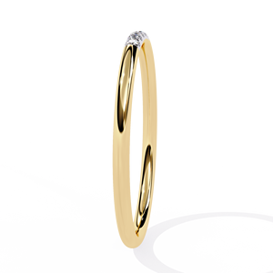 แหวนหมั้นเพชรทรงบริลเลียนต์ 14K ทองคำแท้ เพชรเลี้ยงในห้องปฏิบัติการ รับรองโดย IGI แหวนห้าเม็ด ชุบโรเดียม สำหรับงานแต่งงาน ระดับความสะอาด VVS - Product Image 4