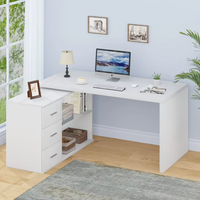 Vente à chaud de meubles en bois simples et minimaux grands tiroirs meubles de bureau de salon moderne bureau avec 3 tiroirs