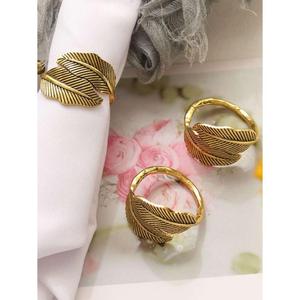 Ensemble de 2 ronds de serviette en laiton nacre pour décoration de table, occasion de mariage, porte-serviettes en tissu personnalisé - Product Image 5