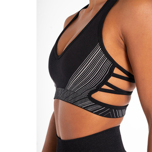 บราโยคะสำหรับผู้หญิงบราสำหรับใส่ออกกำลังกายวิ่งเล่นโยคะฟิตเนสพิมพ์โลโก้ได้ตามต้องการ - Product Image 2