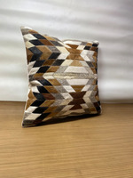 Nouveau fait à la main canapé oreiller Vintage véritable peau de vache coussin couvre 19 "à la main Art maison cas décoratif broderie coussin Arts