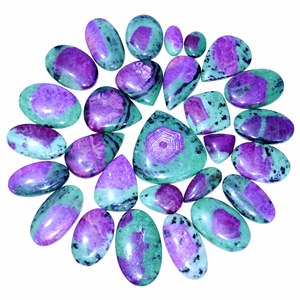 Rubí Natural AAA + de alta calidad en zoisita, cabujón de piedras preciosas sueltas, mezcla de piedras preciosas sueltas, forma y tamaño, piedras preciosas para la fabricación de joyas - Product Image 6