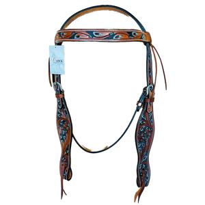 Produits de cheval en cuir de logo personnalisé de haute qualité Headstall Western Horse Bridle Carving Culotte Halter pour l'équitation - Product Image 2