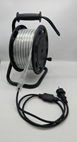 Bande lumineuse LED étanche 220V 2835 180Led/m Trois rangées Bande lumineuse flexible Blanc froid Blanc chaud Rouleau de 50M Éclairage extérieur