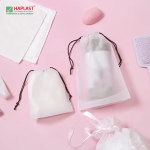 Bolsa de lavandería con cordón ecológica al por mayor OEM, organizador impreso con logotipo personalizado para lavar ropa interior, superficie de impresión de huecograbado - Product Image 3