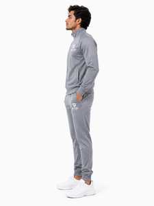 Conjunto Deportivo Unisex Gris con Capucha 2 en 1, Forro Polar, Manga Larga, Color Sólido, Informal, con Bolsillos Laterales y Cierre con Cordón, Estilo Otoñal - Product Image 5