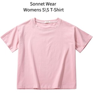 Camiseta Corta de Cuello Redondo para Mujer, 100% Algodón, con Función de Secado Rápido, Manga Corta, Teñida - Product Image 3