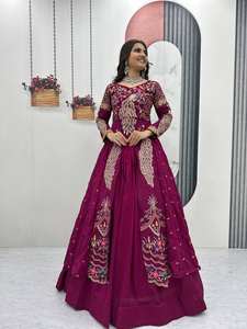 Lehenga Choli de festival de qualité supérieure avec broderie et travail de séquence - Product Image 2