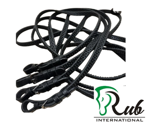 Tapón de agarre de goma pesada multicolor de 16mm con ajuste de latón Riendas de goma internacionales para productos de caballos - Product Image 5
