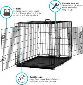 Fabbrica diretta grande gabbia per cani per interni all'aperto in legno e ferro canile piccola casa per gatti e animali domestici scatola imballata - Product Image 2