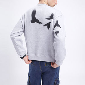 Sudadera de mezcla de algodón para hombre con diseño bordado Básicos de color sólido Entrega rápida Calidad increíble-Sudadera para el cliente - Product Image 3