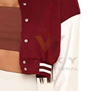 แจ็กเก็ตตัวอักษรระบายอากาศได้ดีสำหรับผู้หญิงแจ็คเก็ตตัวอักษรสไตล์ใหม่ - Product Image 6