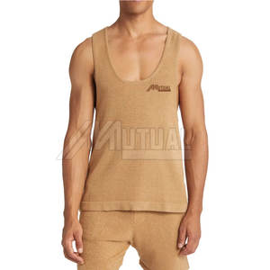 Slim Fit Men Tank Top Cotton Stretch <b>Undershirt</b> For Gym Workout Or Daily Casual Wear Use For Sale - Product Image 1