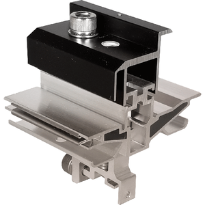 Abrazadera de extremo anodizada universal para techo solar, modelo RT3-01-UE-30 APEX, para techos de carport - Product Image 1