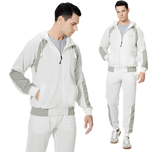 Custom Winter Oversized Hoodies Tracksuit <b>Embroidery</b> Zip-Up Heavyweight Cotton Fleece Lining Straight Pants 2-Piece <b>Set</b> for Men - Product Image 6