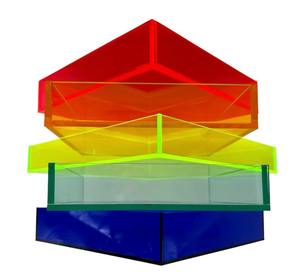 Bandeja Decorativa de Acrílico Transparente de Lujo para Decoración del Hogar y Uso en Mesa - Product Image 5