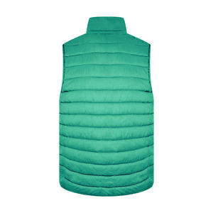 Gilet matelassé décontracté à capuche pour femmes grandes tailles, sans manches, fermeture éclair, écologique, respirant, rembourrage 100% polyester - Product Image 2