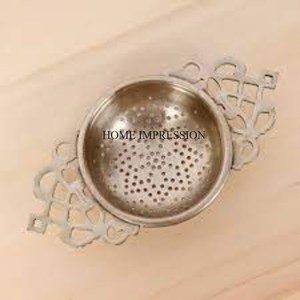 ที่กรองชาอุปกรณ์เครื่องครัวอลูมิเนียมเคลือบเงาสีเงินดีไซน์สุดแฟนซี - Product Image 1