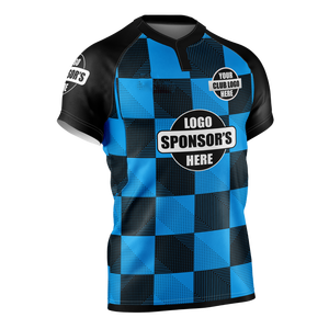 Nuevo Diseño de Camiseta de Rugby con Diseño Sublimado en Negro y Verde, Conjuntos Transpirables de Secado Rápido, Antibacterianos, con Logotipo y Talla Personalizados - Product Image 4