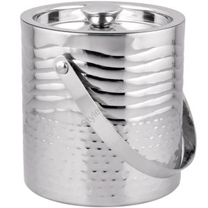 Cubo de hielo de doble pared de acero inoxidable con doble acabado - Product Image 1