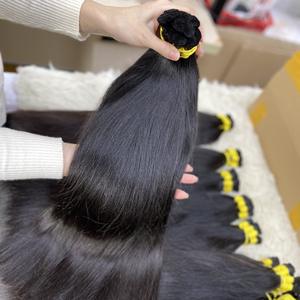 VQ Hair-Extensions de cheveux vietnamiennes vierges de luxe, qualité 100%, à donneur unique, double trame droite pour femmes noires - Product Image 3