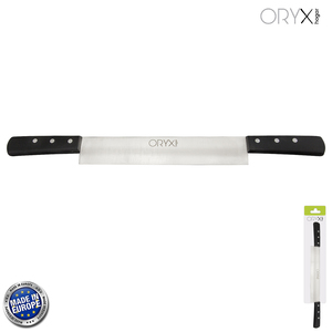 Coltello Grenoble Quesero con 2 Manici, Lama in Acciaio Inossidabile 25 cm. Nero - Product Image 1