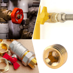 Brass Hex truy cập chìm cắm NPT nam ống phù hợp cắm Bộ - Product Image 3