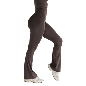 Custom High Stretch Activewear Women Workout Sports Gym Fitness Pants Breathable Flared Yoga <b>Leggings</b> for Woman - Product Image 1